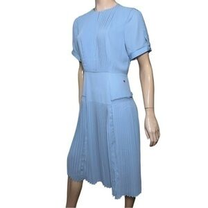 Dear Drew Women’s 10 Light Blue Elizabeth Street Short Sleeve Pleated Midi Dress